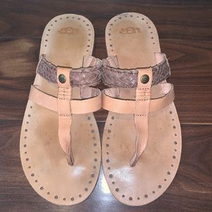 Ugg Audra Leather Sandals Size 7